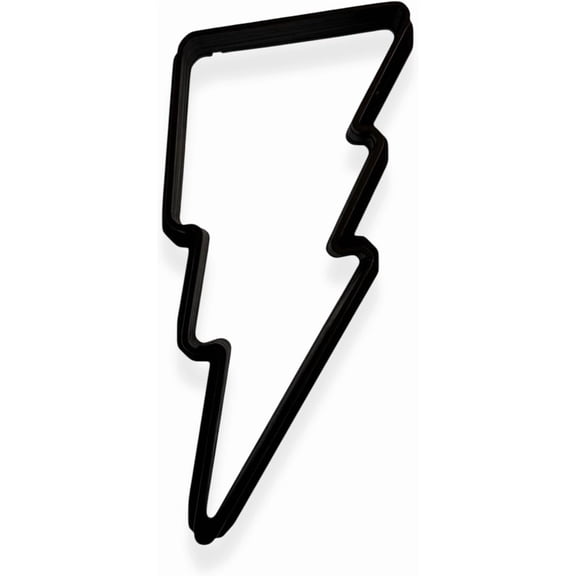 Superhero Lightning Bolt Cookie Cutter with Easy Push Design