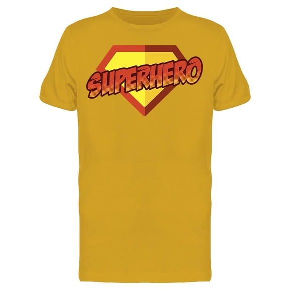 Superhero Logo T-Shirt Men -Image by Shutterstock, Male 3X-Large