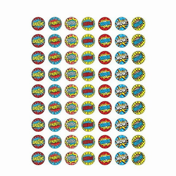 Superhero Mini Stickers - Pack of 12