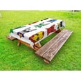 thumbnail image 1 of Superhero Outdoor Tablecloth, Bulldog Superheroes Fun Cartoon Puppies in Disguise Costume Dogs with Masks Print, Decorative Washable Fabric Picnic Tablecloth, 58 X 104 Inches, Multicolor, by Ambesonne, 1 of 2