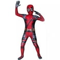 thumbnail image 1 of Superhero Outfit Halloween Clothes Kids, Superhero Onesie Outfit Jumpsuit Bodysuit Halloween Outfit Clothing Party Dress Up Performance Clothes Polyester, Boys Superhero Red/150, 1 of 7