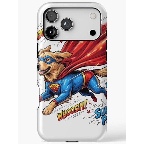 Superhero Pet H629, Case for iPhone 17 16 15 14 13 12 11 Pro Max – Stylish Unisex Protective Cover
