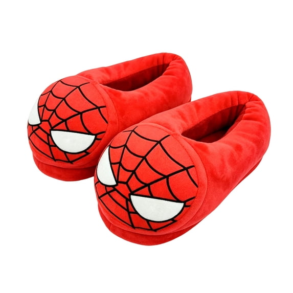 Superhero Plush Slippers, Cartoon Warm Fuzzy Cotton House Shoes Indoor Winter Footwear Apparel for Boys Girls Fall Winter