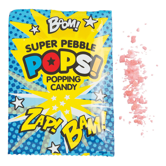 Superhero Popping Hard Candy Fun Packs, 36 Pieces, Individually Wrapped, Birthday Party Candy Supplies for Kids