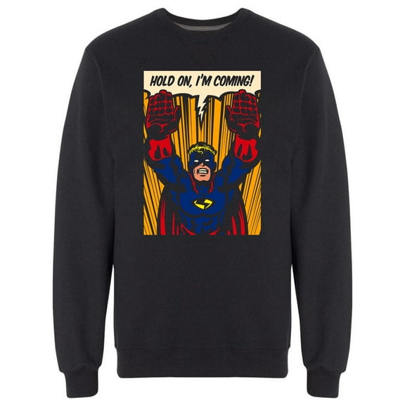 Superhero Rescue Graphic Sweatshirt Men -Image by Shutterstock, Male x-Large