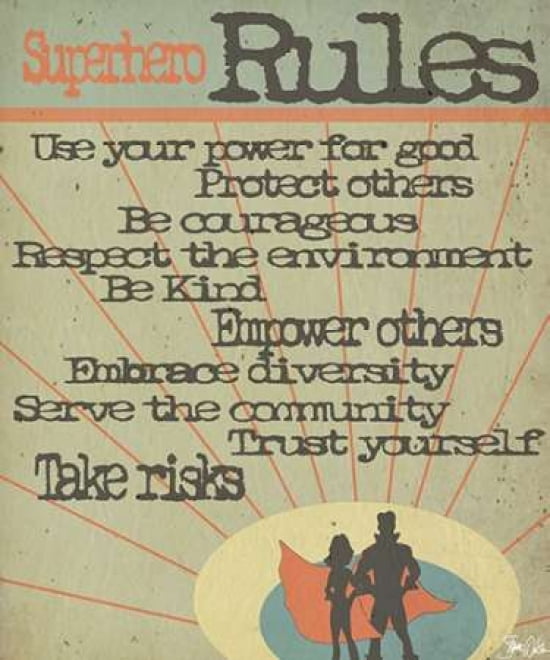 Superhero Rules Canvas Art - Shanni Welsh (20 x 24)