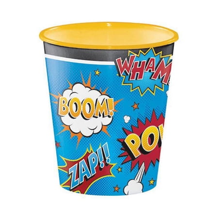 Superhero Slogans 12oz Plastic Souvenir Cup (1 ct)