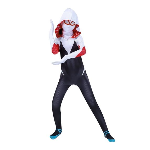 Superhero Spider Costume One Piece Jumpsuit with Mask, Spide Manlike Cosplay Outfit for Halloween, Costume Parties, Events and Stage Performance