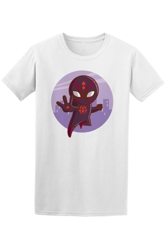 Superhero Spider Sticker Aiming T-Shirt Men -Image by Shutterstock, Male 4X-Large