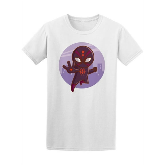 Superhero Spider Sticker Aiming T-Shirt Men -Image by Shutterstock, Male x-Large