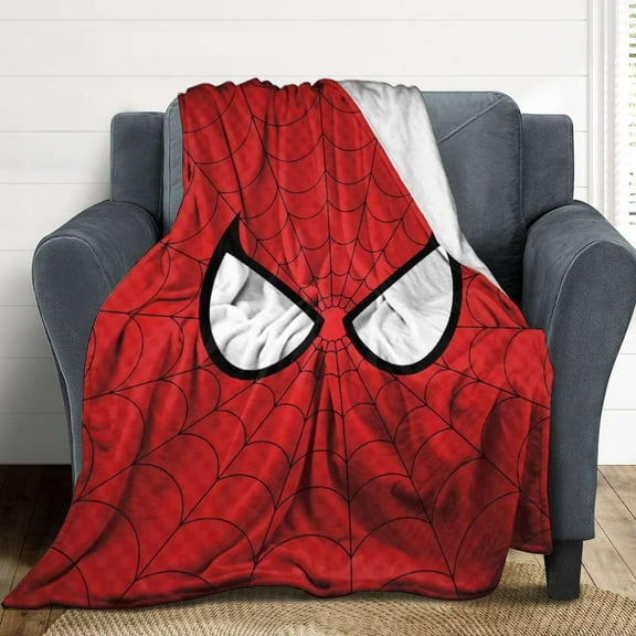Superhero Spider Throw Blanket 50x60 Inches Soft Plush Blanket for Couch Car Bed