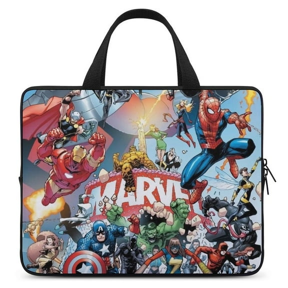 Superhero Spiderman Laptop sleeve with Handle, Laptop Case, laptop bag, Durable Shockproof Protective Computer Cover Carrying Bag Briefcase Carrying for 15" 17"