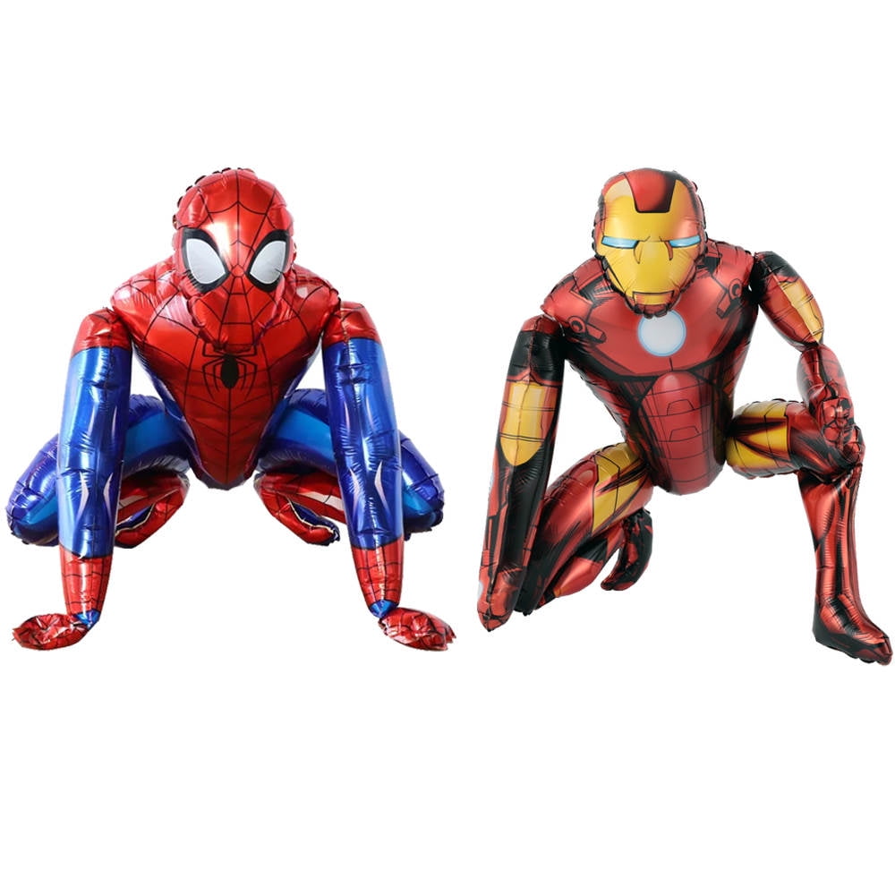 Superhero Spiderman and Iron Man Balloons for Kids Boys Girls Birthday Party Supplies Decoration