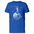 thumbnail image 1 of Superhero Stands On Earth Tee Men's -Image by Shutterstock, 1 of 2