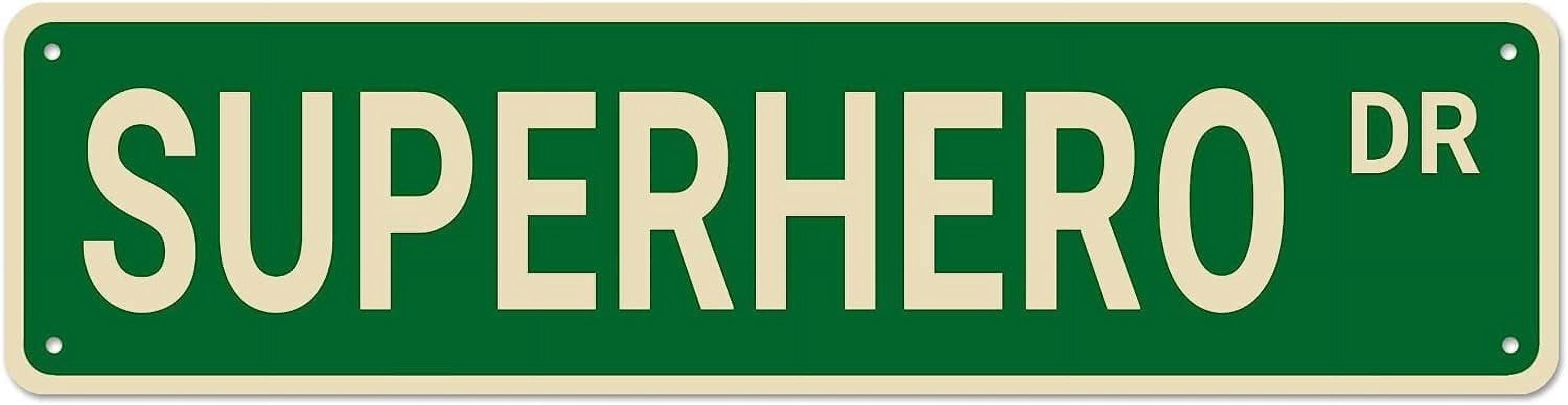 Superhero Street Signs, Superhero Decor Superhero Sign Superhero Gift ...