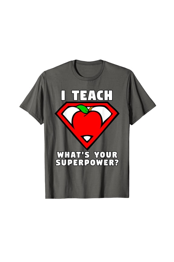 Superhero Teacher Apple T-Shirt - Inspire Students with Fun and Creativity
