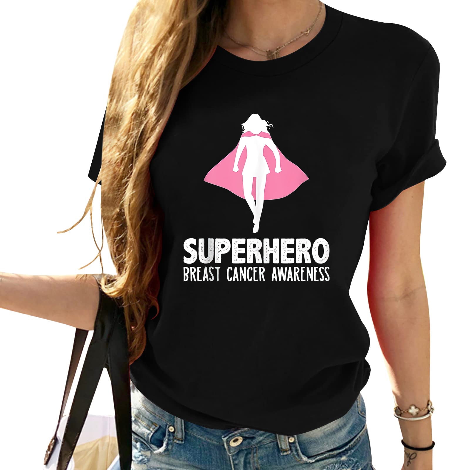 superwoman breast cancer shirt