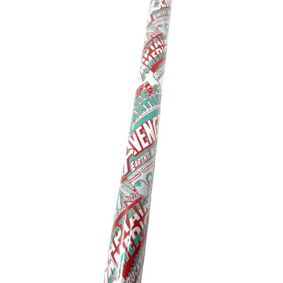 Superheroes Avengers White Wrapping Paper, 20 sq ft - 1 Roll Tear Resistant Premium Gift Cover Christmas Baby Shower Birthday Holiday Home Party Favors Wrap Bonus Exclusive Canzonnet Pennet