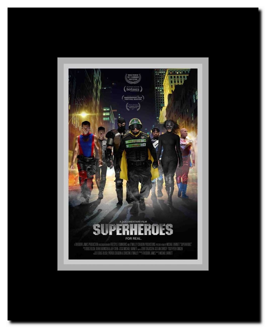 Superheroes Framed Movie Poster