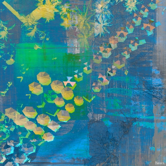 "Superimposed" Painting Print on Wrapped Canvas