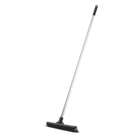 Superio 16 Pet Hair Remover Silicone Broom - Carpet Rake for Fur Removal - Rug Rake to Fluff Carpet  For Dust on Hardwood Floor & Tile  Rinse to Clean