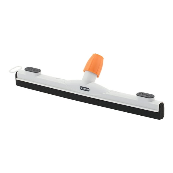 Superio 18" Foam Floor Squeegee Head for Concrete, Tile, Laminate, Garage, Bathroom Floor, Window