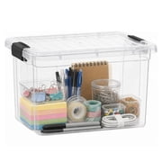 Superio 2.4 Quart Clear Plastic Storage Boxes with Lids, Stackable Organizer Containers, BPA-Free Storage Bins for Home, Office, School & Dorm, 10 Pack