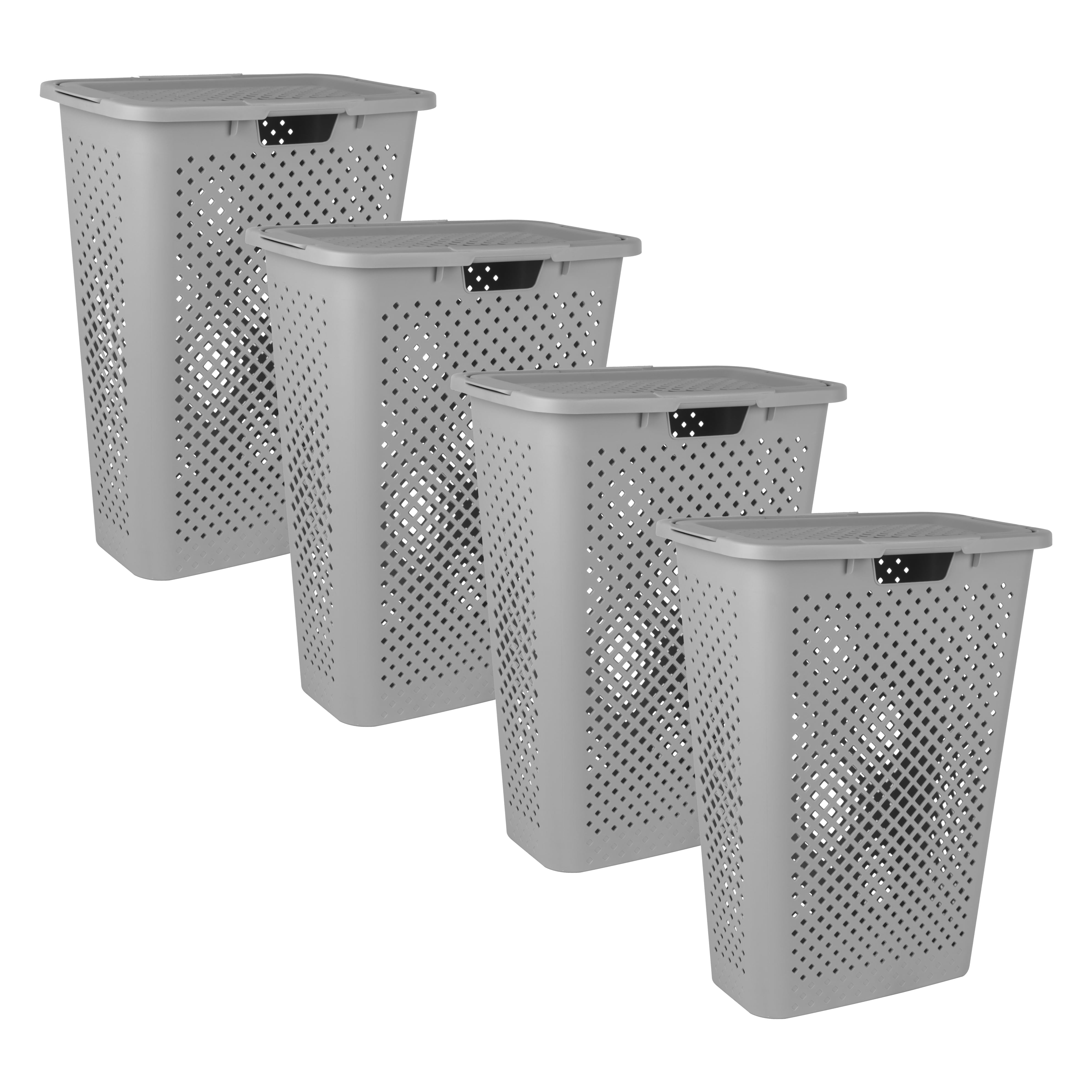 Hamper Pac Superio 4-Pack Gradient Hamper with Lid - 45L, Modern Design ...