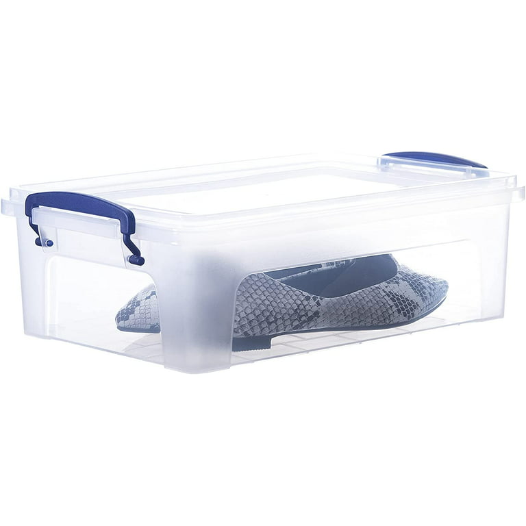 Member's Mark 60-Quart Clear Storage Tote, Clear Base/Clear Lid (2 Pack)