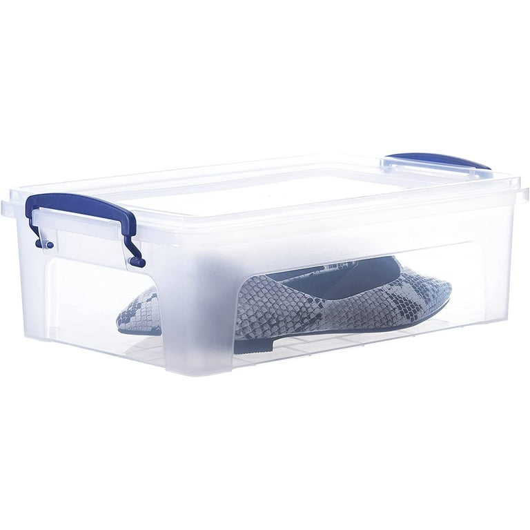 School Smart 1576286 Storage Box with Lid Clear 16 x 11 x 6 in