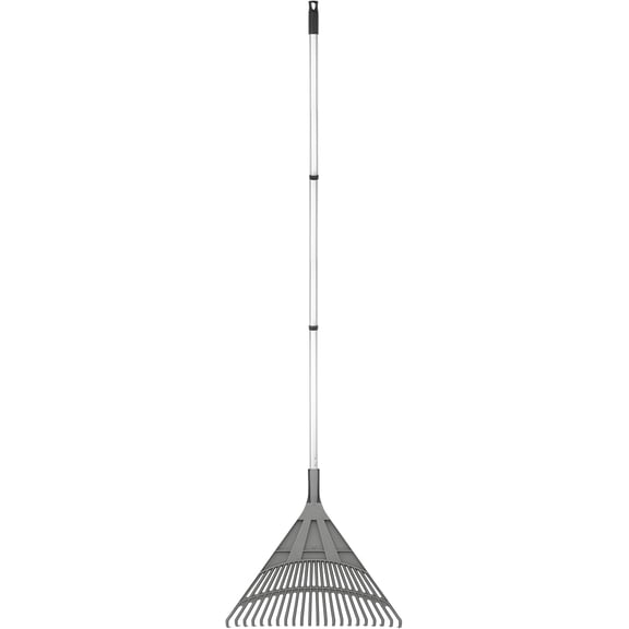 Superio Adult Rake with 3-Part Aluminum Handle, Durable Plastic Head to Sweep Leaves in Lawn and Tidying Up The Garden, 61"
