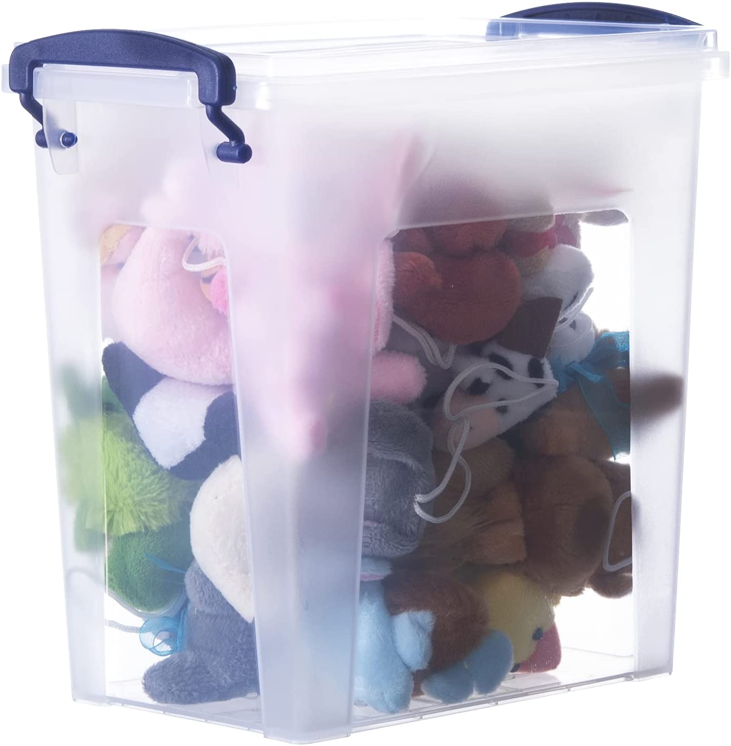 Superio Brand 0.93 Gallon Deep Plastic Storage Bins with Lid, Clear - image 1 of 6