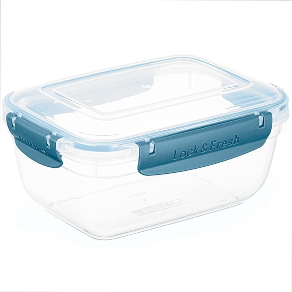 Superio Brand Superio Airtight Food Storage Container with Leakproof Lid 48 Oz - Blue