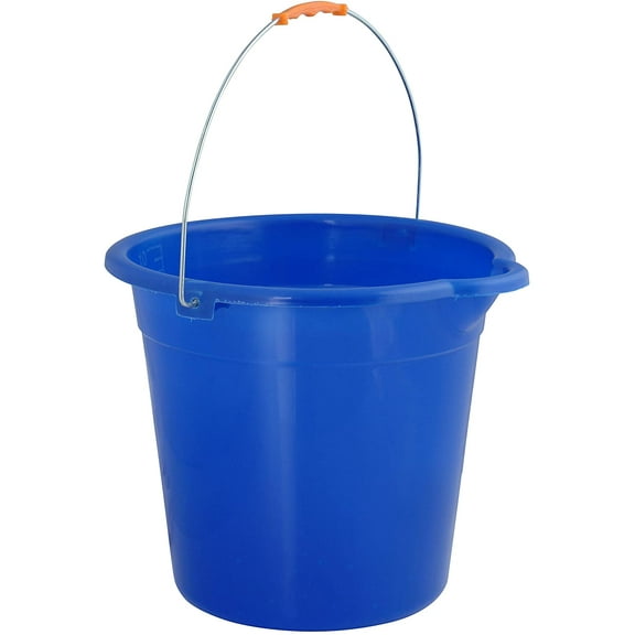 Superio Cleaning Bucket Plastic Pail with Handle, 2.5 Gallon Camping Bucket