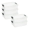 thumbnail image 1 of Superio Clear Storage Boxes with Lids, Plastic Container Bins for Organizing, Stackable Crates, BPA Free, Non Toxic, Odor Free, Organizers for Home, Office, School, and Dorm, 13.7 Quart, 5 Pack, 1 of 7