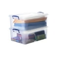 thumbnail image 1 of Superio Clear Plastic Storage Bins with Lids, 22 Quart (2 Pack), Stackable Storage Container with Latches and Handles, 1 of 1