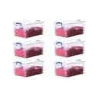 Superio Clear Plastic Storage Bins with Lids, 28.5 Quart (6 Pack), Stackable Storage Container with Latches and Handles