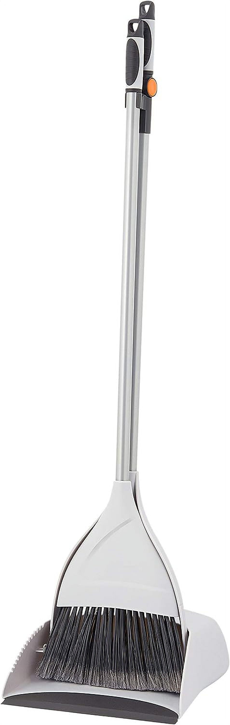 Superio Compact Upright Broom and Dustpan Set, Small Broom Set