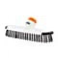 Superio Deck Scrub Brush Head, Heavy Duty Stiff Bristles Grout Scrubber with Scraper - Cleans Hot Tub, Swimming Pool, Granite Tiles, Bathroom, Patio, Kitchen, Wall and Deck (Refill Brush Head)