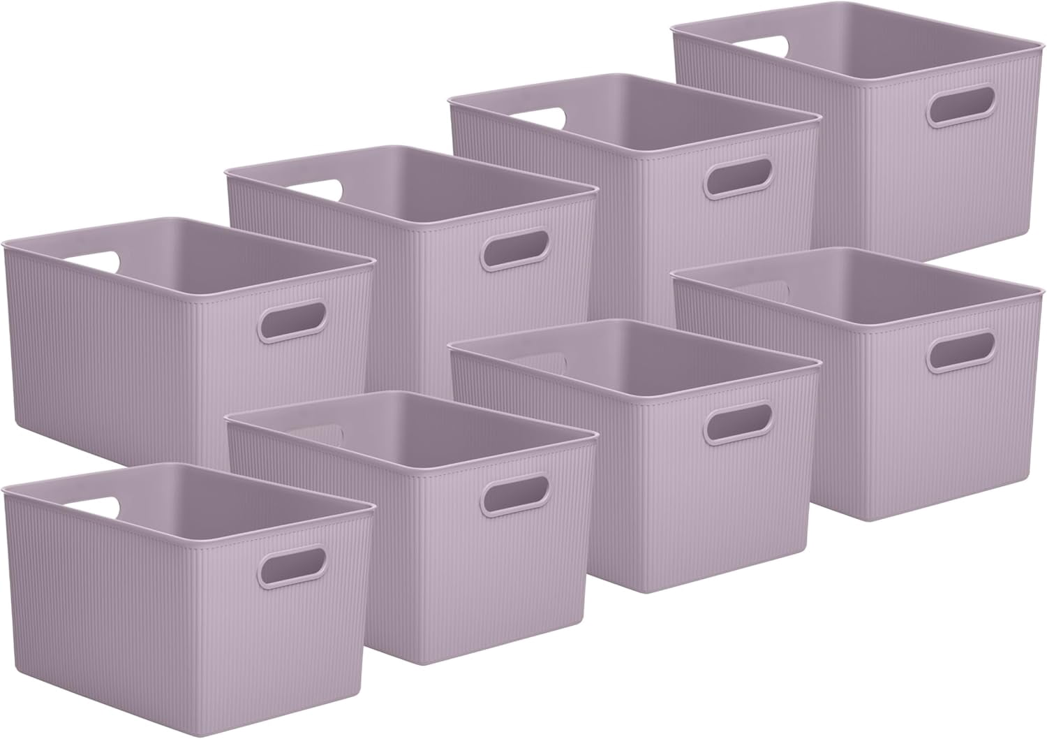 Superio Decorative Plastic Open Home Storage Bins Organizer Baskets, X ...