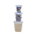 thumbnail image 1 of Superio Food Storage Containers, Airtight Leak-Proof Meal Prep Containers, Square Deep Containers Set Of 3, 1 of 2
