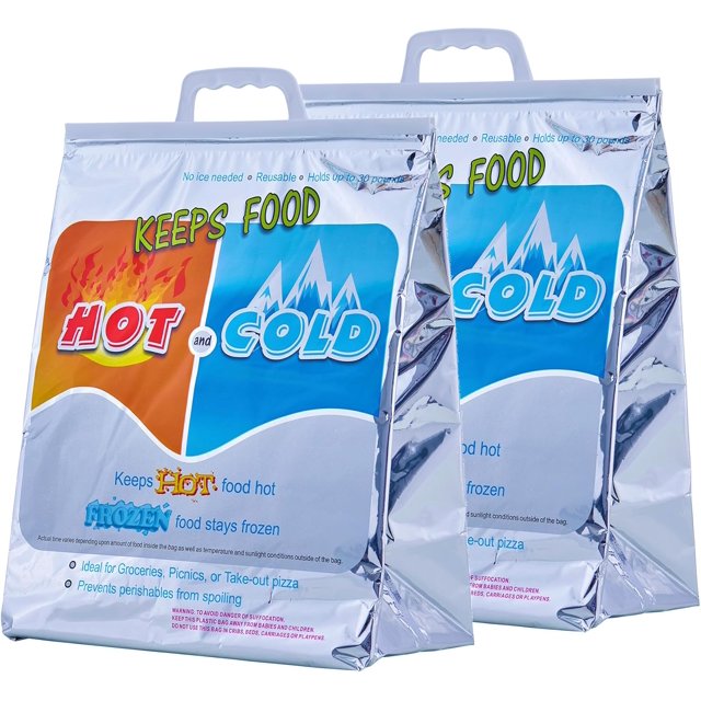Superio Hot and Cold Insulated Bags for Food Delivery, Grocery Shopping