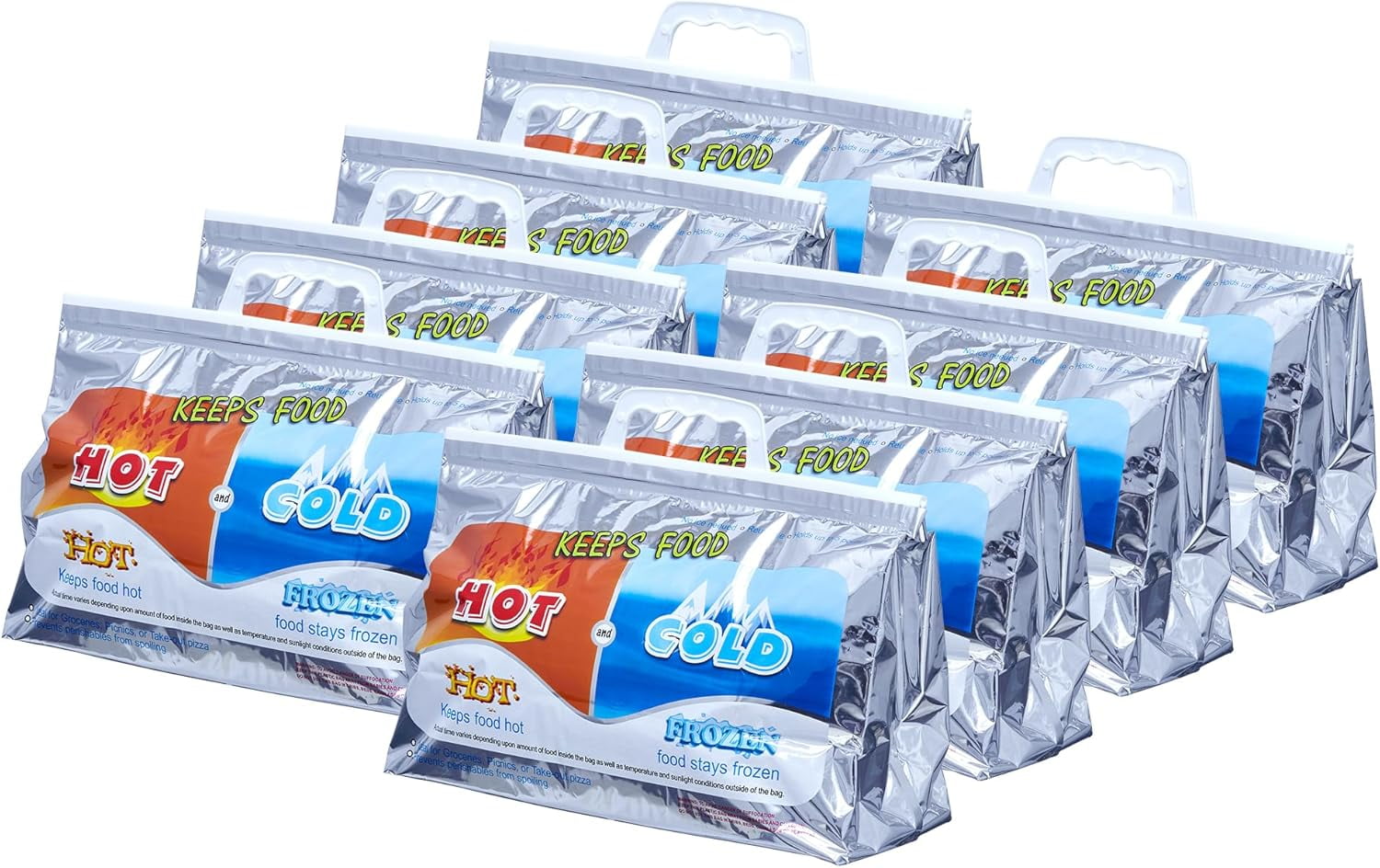 Superio Hot and Cold Insulated Bags for Food Delivery, Grocery Shopping