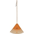 thumbnail image 1 of Superio Kids Rake with 24" Hardwood Handle - Kids size Orange/Light brown, 1 of 9