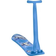 Superio Kids Snow Scooter Sled, Sliding Ski Snowboard with Grip Handle, Blue.