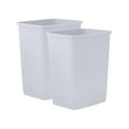 Superio Kitchen Trash Can 9 Gallon Slim Waste Bin 37 Qt Durable Plastic