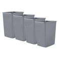 Superio Kitchen Trash Can 9 Gallon Slim Waste Bin 37 Qt Durable Plastic