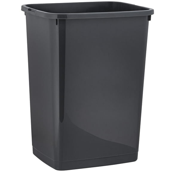 Superio Large Kitchen Trash Can 13 Gallon, 52 Qt Waste Bin for Kitchen, Garage, Indoor and Outdoor Trash Can, Dark Grey