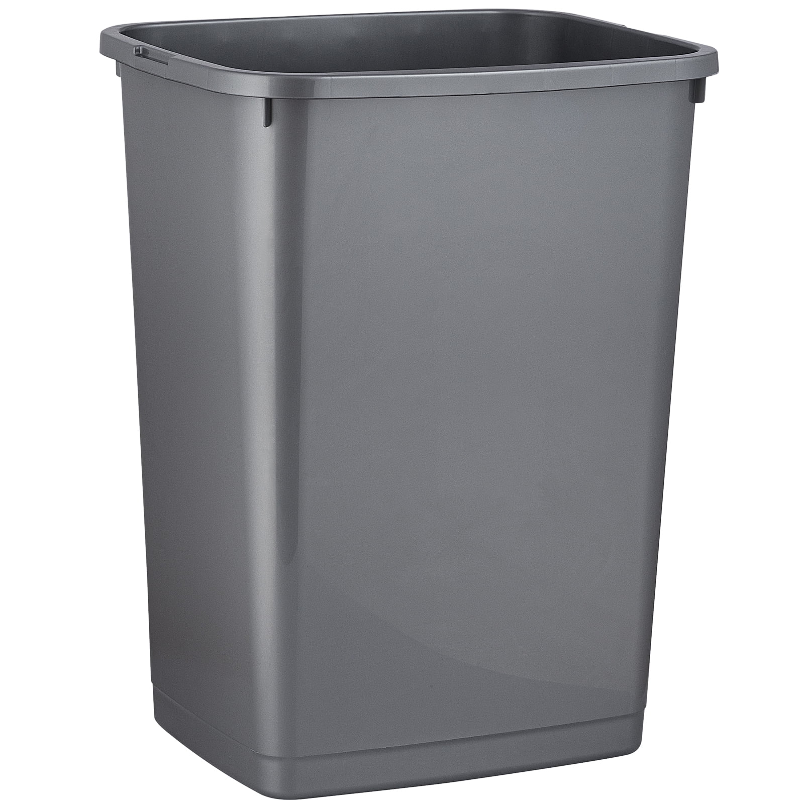Superio Large Kitchen Trash Can 13 Gallon, 52 Qt Waste Bin for Kitchen, Garage, Indoor and Outdoor Trash Can, Grey