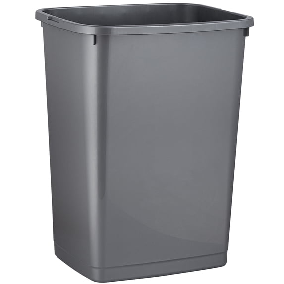 Superio Large Kitchen Trash Can 13 Gallon, 52 Qt Waste Bin for Kitchen, Garage, Indoor and Outdoor Trash Can, Grey